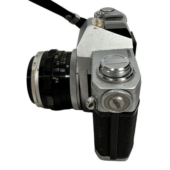 Vintage Canon TL QL SLR Camera 50mm f/1.8 35mm Focal-Plane Shutter With Case - Picture 5 of 12